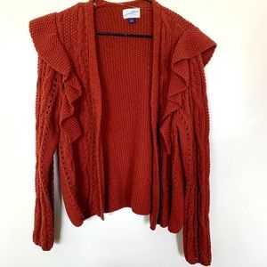 Burnt Red/Orange cardigan NEW